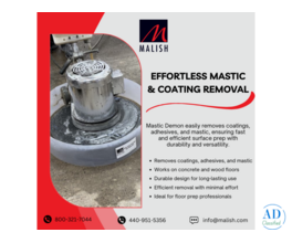 Mastic Demon® by Malish: Fast Mastic Removal from Concrete