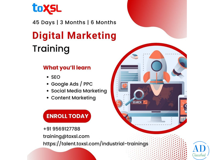 Digital Marketing Training in Mohali with Practical Tools – ToXSL Technologies