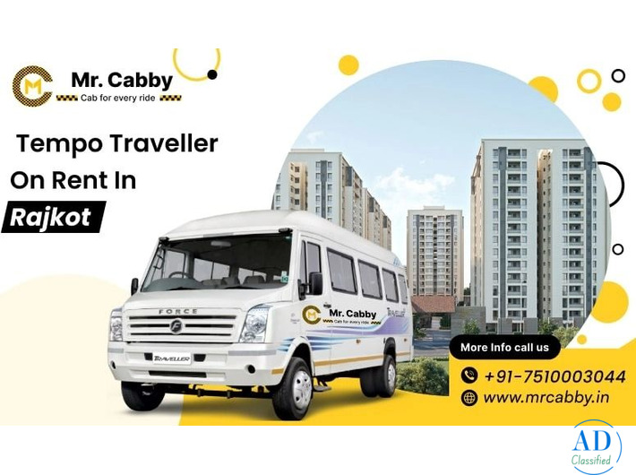Mr. Cabby Offers Safe & Comfortable Tempo Traveller in Rajkot