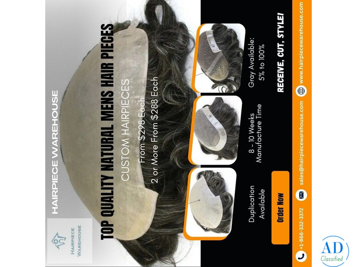 Why Trust Hairpiece Warehouse for the Most Natural Men’s Hairpiece?