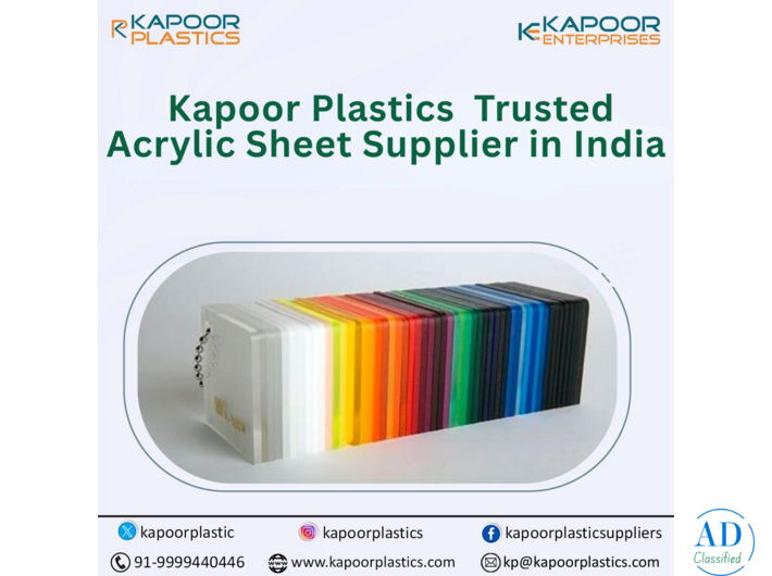 Kapoor Plastics – Trusted Acrylic Sheet Supplier in India