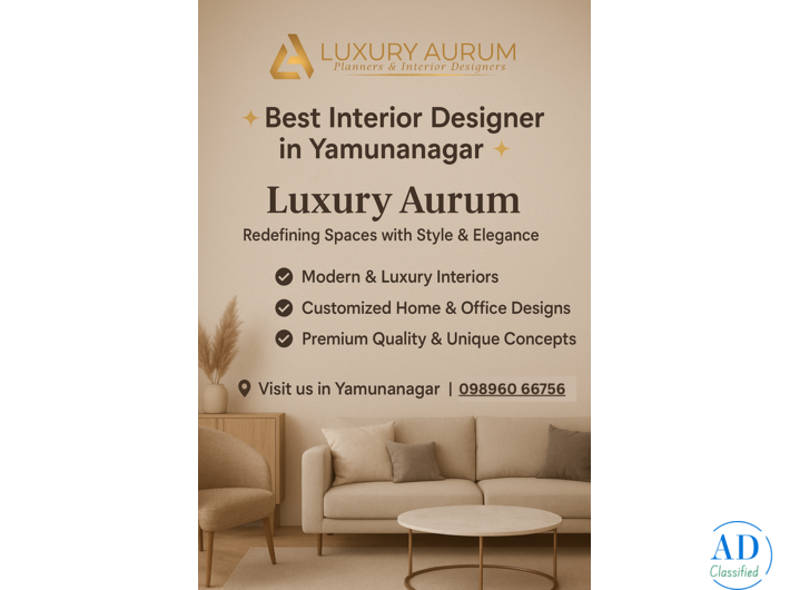 Luxury Interior Design in Yamuna Nagar