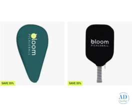 Durable Bloom Pickleball Paddle Full Cover Ideal for Storage and Travel
