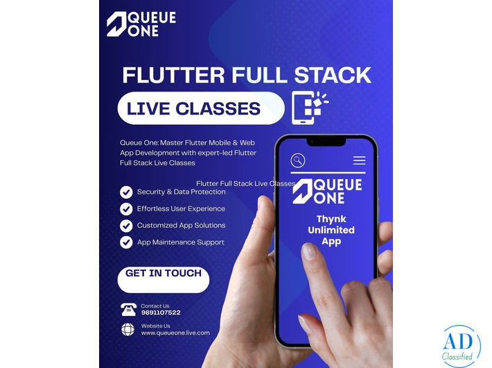 Queue One Flutter API & Mobile–Web Development Program