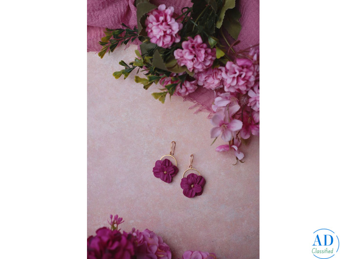 Unique Abstract Wine Marble Earrings | Handmade Online – Anyajosh