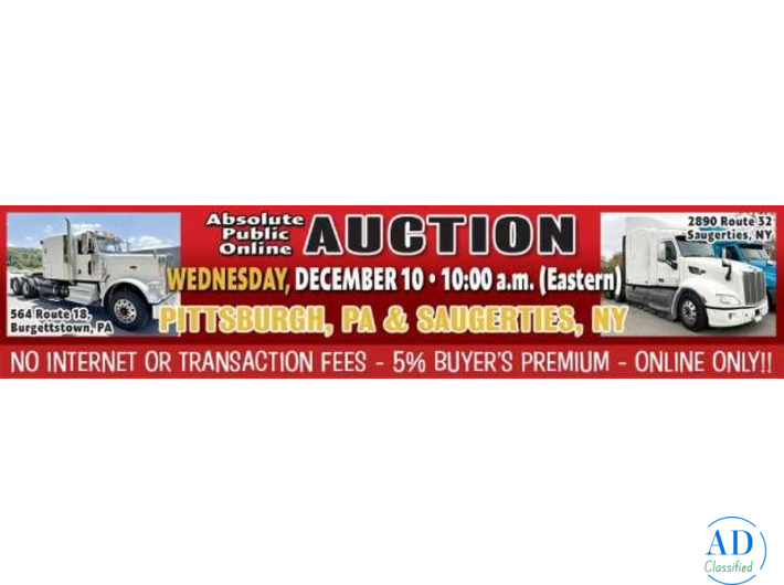 Burgettstown & Saugerties Truck Auction – December Buying Opportunity