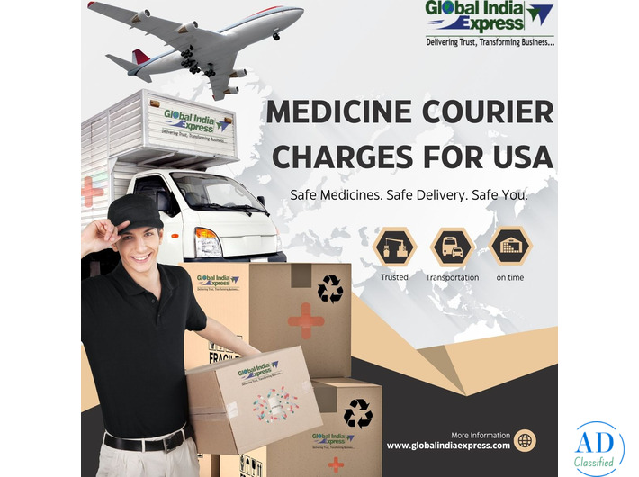 Medicine Courier Charges for USA – Send Medicines Safely with Global India Express